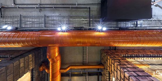 Copper Painted Oval Ducting